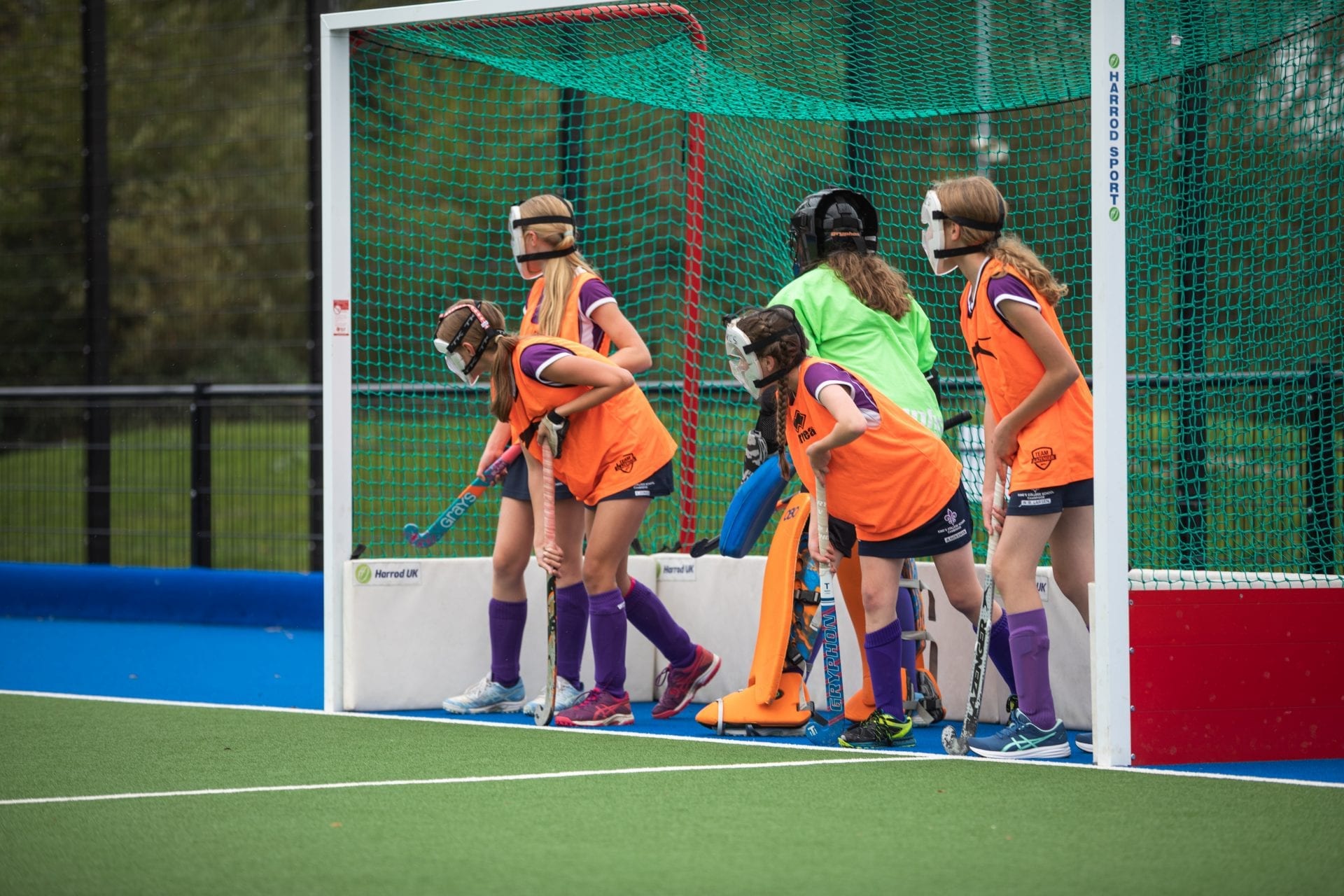 Sports 1 King's College students playing hockey
