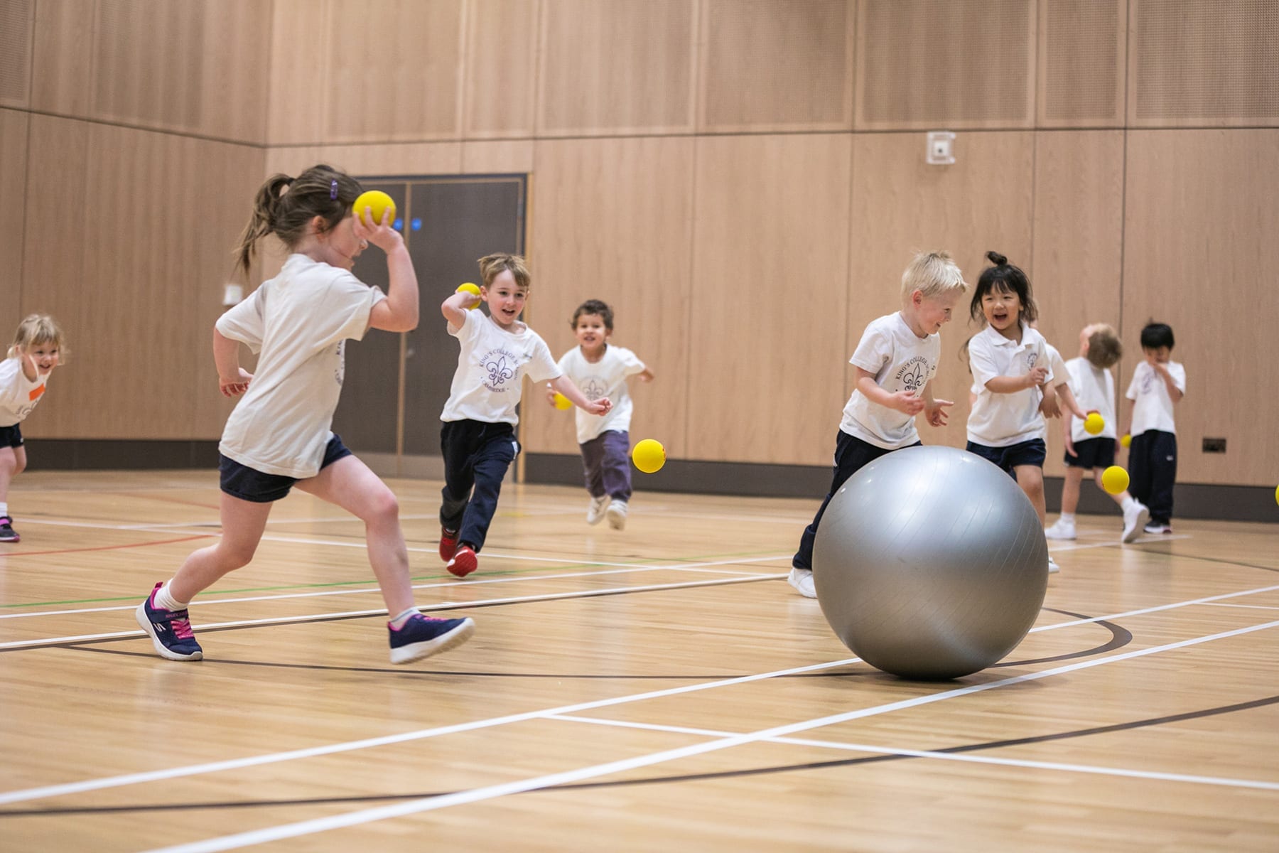 Pre-Prep in PE lesson Pre-Prep children in PE lesson