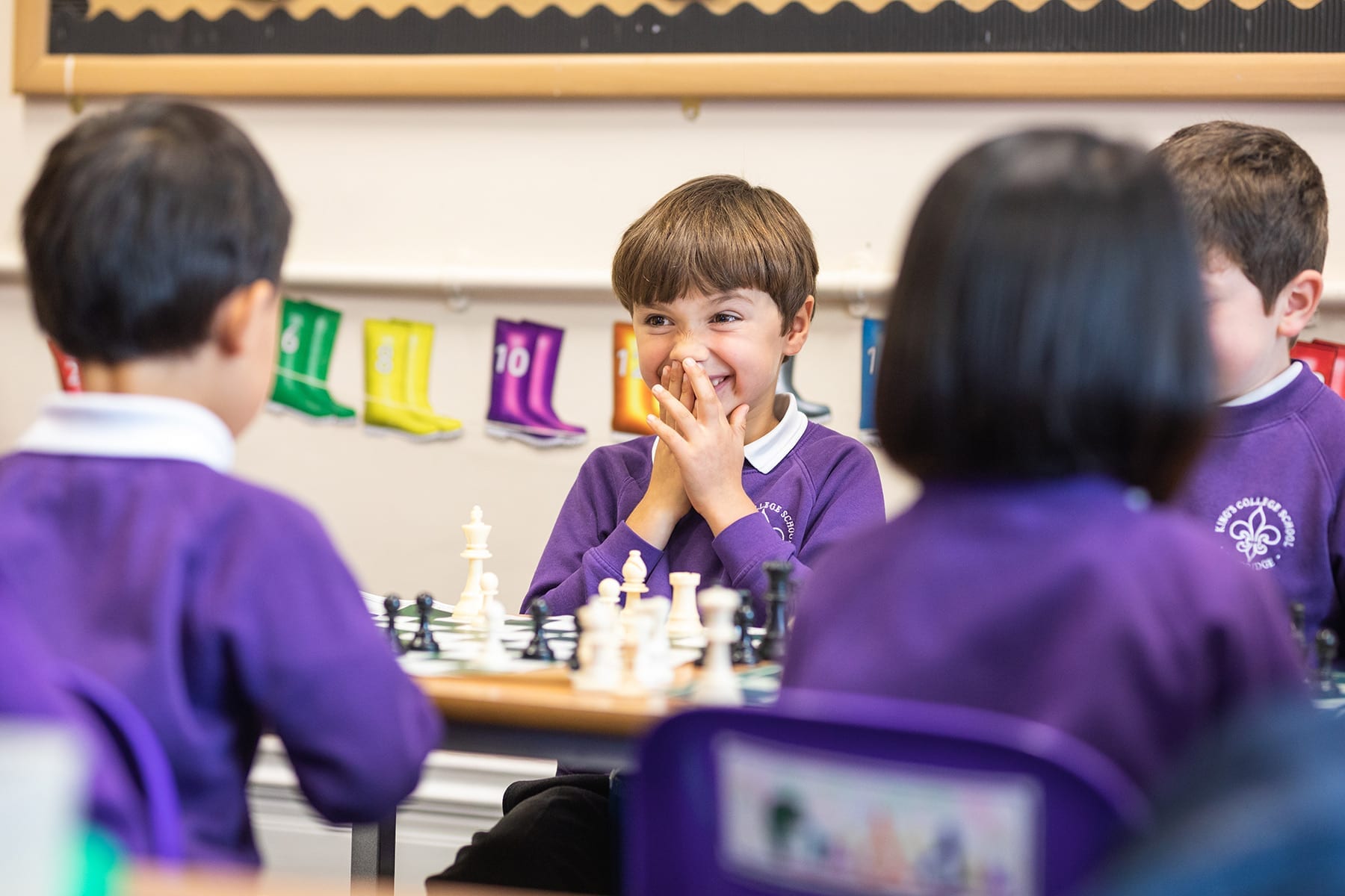 Pupils Playing Chess