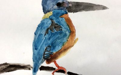 Garden Birds in Year 3 and Year 4 Art Club