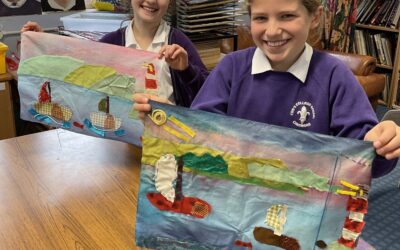 Year 4 Alfred Wallis inspired Fabric Collages